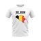 Belgium Map T-shirt (White)