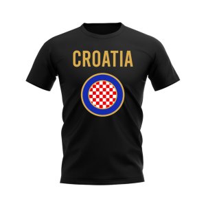 Croatia Badge T-shirt (Black)