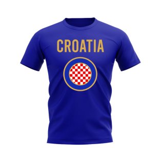 Croatia Badge T-shirt (Royal)