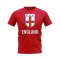 England Badge T-shirt (Red)