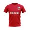 England Small Badge T-shirt (Red)