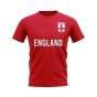 England Small Badge T-shirt (Red)