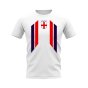 England 1998 Retro Pattern T-shirt (White)