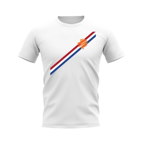 Holland 2006 Retro Pattern T-shirt (White)