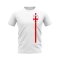 England 2002 Retro Pattern T-shirt (White)