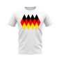 Germany 1994 Retro Pattern T-shirt (White)