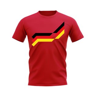 Germany 1988 Retro Pattern T-shirt (Red)