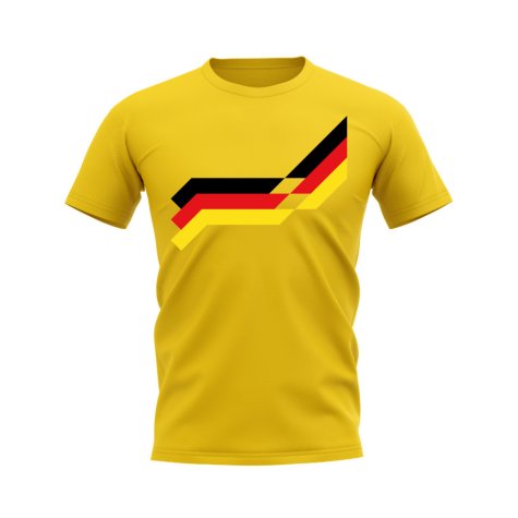 Germany 1988 Retro Pattern T-shirt (Yellow)