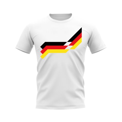 Germany 1988 Retro Pattern T-shirt (White)