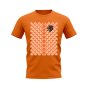 Holland 1988 Retro Pattern T-shirt (Orange)