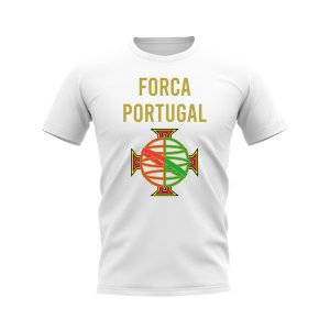 Forca Portugal Fans Phrase T-shirt (White)