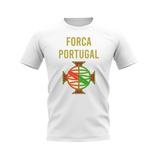 Forca Portugal Fans Phrase T-shirt (White)
