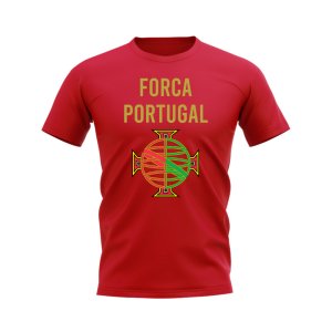 Forca Portugal Fans Phrase T-shirt (Red)