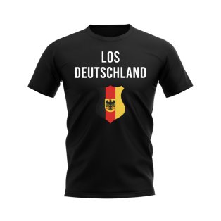 Los Deutschland Germany Fans Phrase T-shirt (Black)