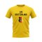 Los Deutschland Germany Fans Phrase T-shirt (Yellow)