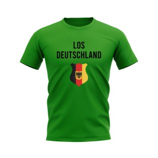 Los Deutschland Germany Fans Phrase T-shirt (Green)