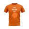 Hup Holland Hup Fans Phrase T-shirt (Orange)
