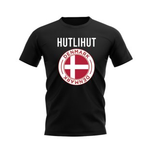 Hutlihut Denmark Fans Phrase T-shirt (Black)