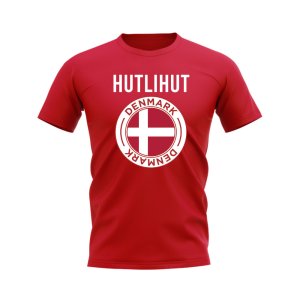 Hutlihut Denmark Fans Phrase T-shirt (Red)