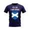 Yes Sir I Can Boogie Scotland Fans Phrase T-shirt (Navy)