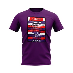 Fiorentina Shirt Sponsor History T-shirt (Purple)