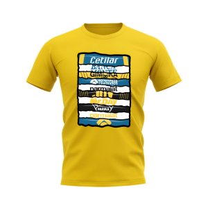 Parma Shirt Sponsor History T-shirt (Yellow)