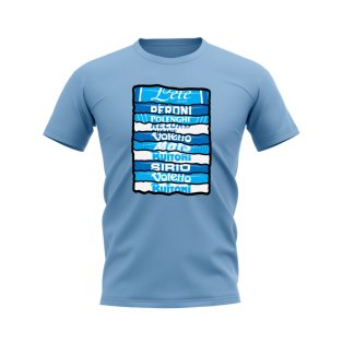 Napoli Shirt Sponsor History T-shirt (Sky Blue)