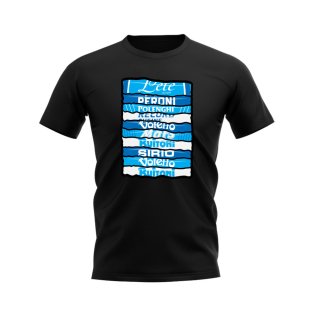 Napoli Shirt Sponsor History T-shirt (Black)