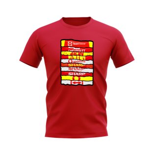 Manchester United Shirt Sponsor History T-shirt (Red)