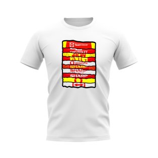 Manchester United Shirt Sponsor History T-shirt (White)