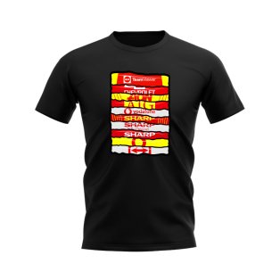 Manchester United Shirt Sponsor History T-shirt (Black)