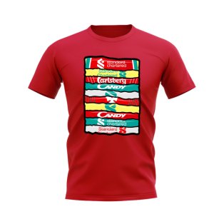 Liverpool Shirt Sponsor History T-shirt (Red)