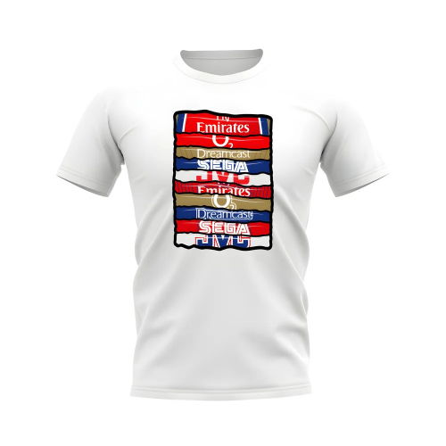 Arsenal Shirt Sponsor History T-shirt (White)