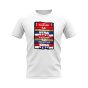 Arsenal Shirt Sponsor History T-shirt (White)