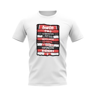 Ac Milan Shirt Sponsor History T-shirt (White)