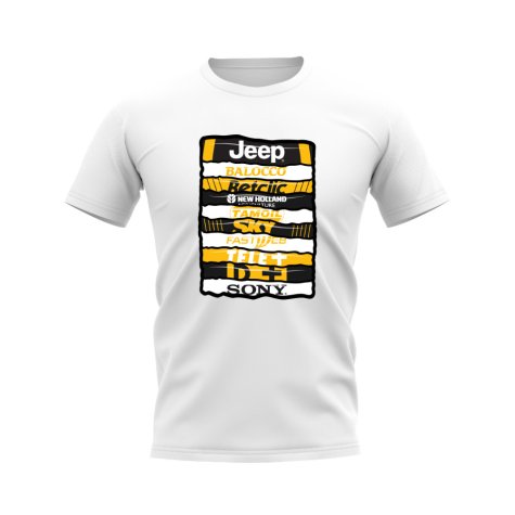 Juventus Shirt Sponsor History T-shirt (White)