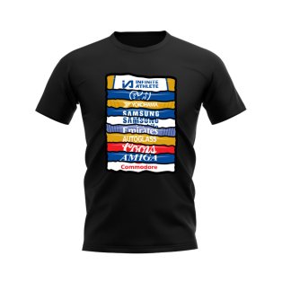 Chelsea Shirt Sponsor History T-shirt (Black)
