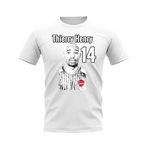 Thierry Henry Arsenal Profile T-Shirt (White)