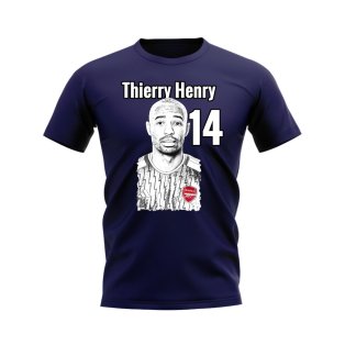 Thierry Henry Arsenal Profile T-Shirt (Navy)