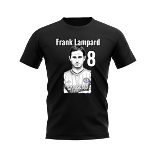 Frank Lampard Chelsea Profile T-Shirt (Black)