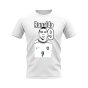 Ronaldo Brazil Profile T-Shirt (White)