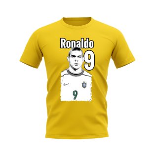 Ronaldo Brazil Profile T-Shirt (Yellow)