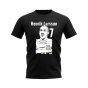 Henrik Larsson Celtic Profile T-Shirt (Black)