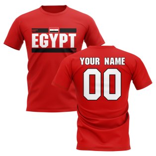 Personalised Egypt Fan Football T-Shirt (red)