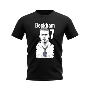 David Beckham England Profile T-Shirt (Black)