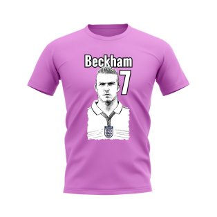 David Beckham England Profile T-Shirt (Pink)