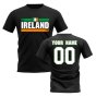 Personalised Ireland Fan Football T-Shirt (black)
