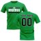Personalised Nigeria Fan Football T-Shirt (green)