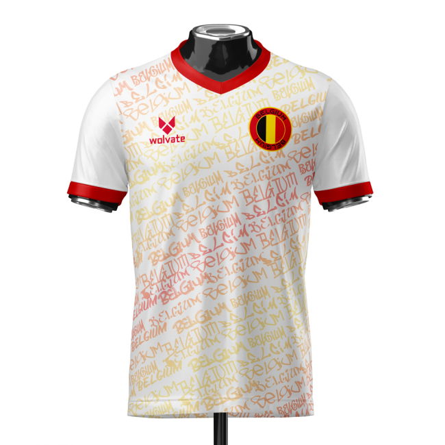 Belgium Heritage Football Jersey (Wolvate) Adult Short Sleeve