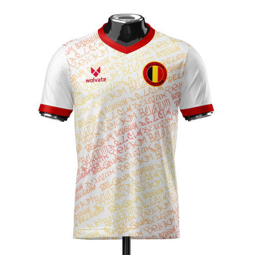 Belgium Heritage Football Jersey (Wolvate) Kids Short Sleeve